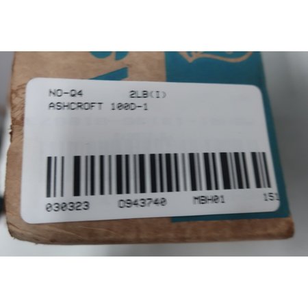 Ashcroft 3In 1/4In 9In 30-130F Npt Bimetal Thermometer 20 EI60 R 090 30/130F
